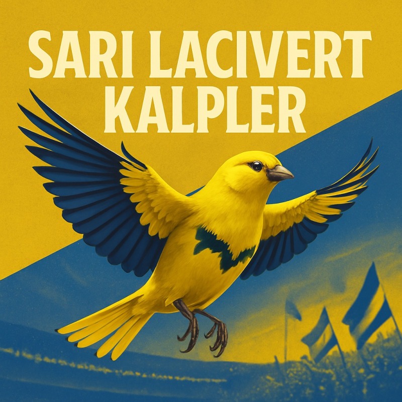 Sarı Lacivert Kalpler Album Cover - Yesil-AI Debütalbum